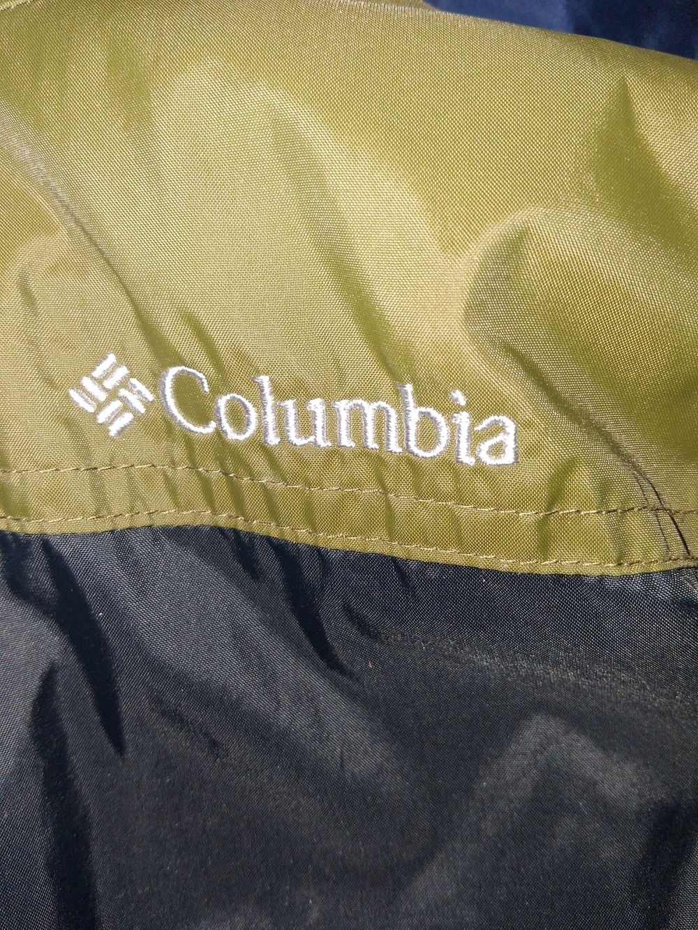 Columbia Kids' Hooded Two-Tone Jacket - Olive & Navy - Picture 3 of 6
